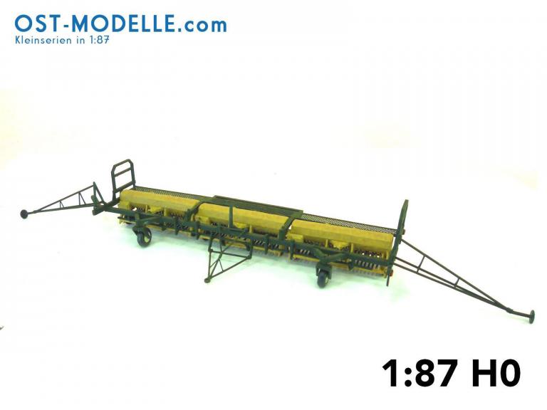 Koppelwagen T890 B01 3x Drillmaschine A202 schwarzolive gelb Arbeitsstellung